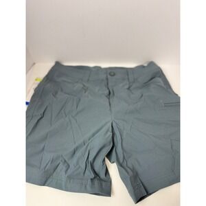 Eddie Bauer Rainier Bermuda Shorts Cargo Pocket Sz 10 NWT Blue Gray UPF 50
